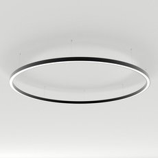 Светильник с металлическими плафонами чёрного цвета Arlight 034009(1) (SP-LINE-HANG-ARC-O3535-D1500-124W Warm3000)