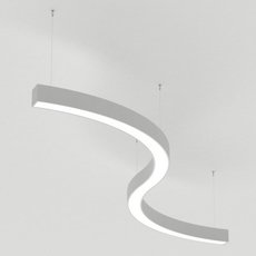 Светильник с металлическими плафонами белого цвета Arlight 034051(1) (SP-LINE-HANG ARC-S3535-D800-65W Warm3000)