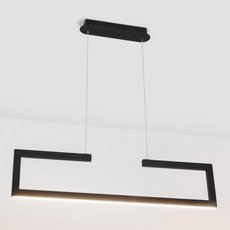Светильник с металлическими плафонами чёрного цвета Arlight 028203 (SP-MARQUO-S770x70-20W Warm3000 )