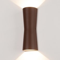 Светильник для уличного освещения с арматурой коричневого цвета, металлическими плафонами Arlight 024384 (LGD-Wall-Tub-J2R-12W Warm White)