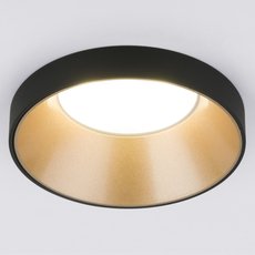 Точечный светильник с арматурой чёрного цвета Elektrostandard 112 MR16 золото/черный