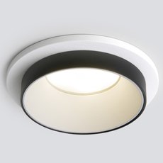 Точечный светильник для гипсокарт. потолков Elektrostandard 113 MR16 белый/черный