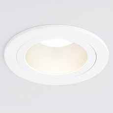 Точечный светильник с плафонами белого цвета Elektrostandard 122 MR16 серебро/белый