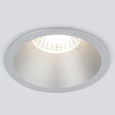 Точечный светильник с металлическими плафонами серебряного цвета Elektrostandard 15266/LED 7W 4200K SL серебро