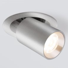 Точечный светильник с арматурой серебряного цвета, металлическими плафонами Elektrostandard 9917 LED 10W 4200K серебро