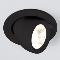 Точечный светильник с арматурой чёрного цвета, плафонами чёрного цвета Elektrostandard 9918 LED 9W 4200K черный