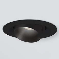 Точечный светильник с арматурой чёрного цвета, металлическими плафонами Elektrostandard 9919 LED 10W 4200K черный