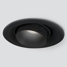 Точечный светильник с арматурой чёрного цвета, металлическими плафонами Elektrostandard 9920 LED 15W 4200K черный
