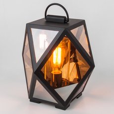 Светильник для уличного освещения с стеклянными плафонами Elektrostandard Ambra S (35133/S) чёрный