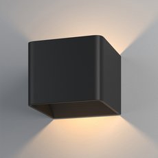 Бра с арматурой чёрного цвета, плафонами чёрного цвета Elektrostandard Corudo LED чёрный (MRL LED 1060)