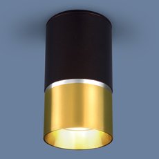 Точечный светильник с плафонами золотого цвета Elektrostandard DLN106 GU10 черный/золото
