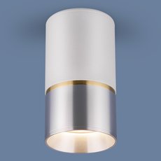 Точечный светильник с металлическими плафонами Elektrostandard DLN106 GU10 белый/серебро