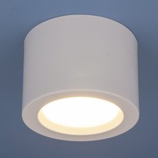 Точечный светильник с арматурой белого цвета, металлическими плафонами Elektrostandard DLR026 6W 4200K белый матовый