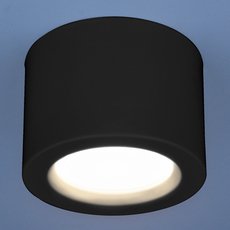Точечный светильник для гипсокарт. потолков Elektrostandard DLR026 6W 4200K черный матовый