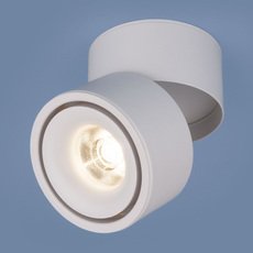 Точечный светильник с арматурой белого цвета, металлическими плафонами Elektrostandard DLR031 15W 4200K 3100 белый матовый