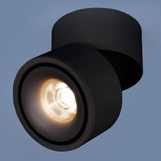 Точечный светильник с металлическими плафонами чёрного цвета Elektrostandard DLR031 15W 4200K 3100 черный матовый