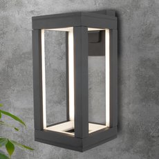 Светильник для уличного освещения с арматурой серого цвета, плафонами серого цвета Elektrostandard 1527 TECHNO LED Frame серый