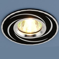 Точечный светильник для гипсокарт. потолков Elektrostandard 2002 MR16 BK/SL черный/серебро