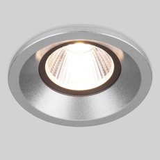 Точечный светильник с арматурой серебряного цвета, металлическими плафонами Elektrostandard 25024/LED 7W 4200K SL серебро