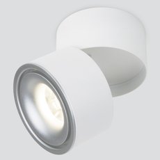 Накладный точечный светильник Elektrostandard DLR031 15W 4200K 3100 белый матовый/серебро