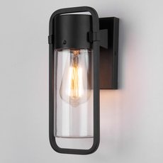 Светильник для уличного освещения с стеклянными плафонами прозрачного цвета Elektrostandard Lab черный (35001/D)