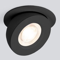 Точечный светильник с арматурой чёрного цвета Elektrostandard Pruno черный 8W 4200К (25080/LED)