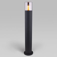 Светильник для уличного освещения с арматурой чёрного цвета, стеклянными плафонами Elektrostandard Roil (35125/F) чёрный/дымчатый плафон