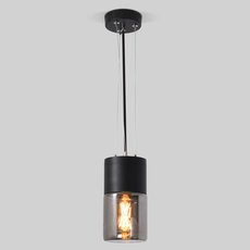 Светильник для уличного освещения подвесные светильники Elektrostandard Roil (35125/H) чёрный/дымчатый плафон