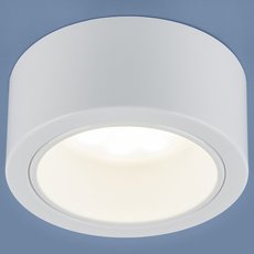 Точечный светильник с арматурой белого цвета, стеклянными плафонами Elektrostandard 1070 GX53 WH белый