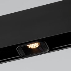Шинная система с металлическими плафонами чёрного цвета Elektrostandard Slim Magnetic Трековый светильник 3W 4200K Tiny (черный) 85041/01