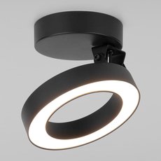 Точечный светильник с арматурой чёрного цвета Elektrostandard Spila черный 12W 4200К (25105/LED)