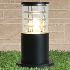 Светильник для уличного освещения с стеклянными плафонами прозрачного цвета Elektrostandard 1508 TECHNO черный