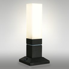 Светильник для уличного освещения с пластиковыми плафонами белого цвета Elektrostandard 1536 TECHNO LED чёрный