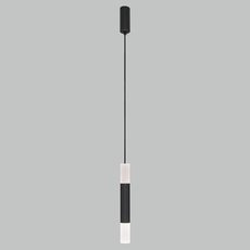 Светильник с арматурой чёрного цвета, пластиковыми плафонами Eurosvet 50210/1 LED черный