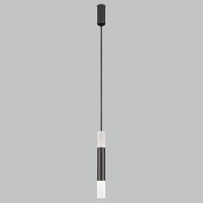 Светильник с арматурой чёрного цвета, плафонами белого цвета Eurosvet 50210/1 LED черный жемчуг