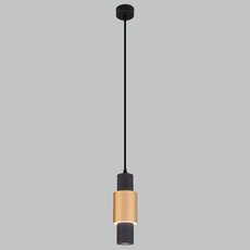 Светильник с металлическими плафонами Eurosvet 50204/1 LED черный/матовое золото