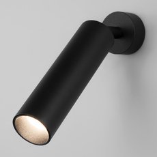 Спот с арматурой чёрного цвета, металлическими плафонами Eurosvet 20128/1 LED черный