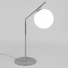 Настольная лампа с арматурой хрома цвета, плафонами белого цвета Eurosvet 01082/1 хром