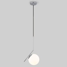 Светильник с плафонами белого цвета Eurosvet 50152/1 хром