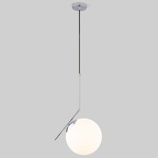 Светильник с арматурой хрома цвета, плафонами белого цвета Eurosvet 50153/1 хром