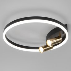 Светильник с арматурой чёрного цвета Eurosvet 90247/3 черный/золото Smart