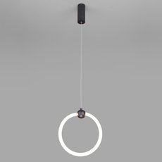 Светильник с арматурой чёрного цвета, пластиковыми плафонами Eurosvet 90166/1 черный