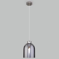 Светильник с стеклянными плафонами тонированного цвета Eurosvet 50119/1 никель