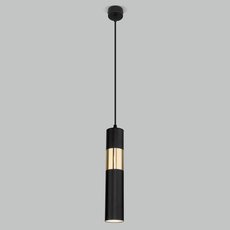 Светильник с металлическими плафонами чёрного цвета Eurosvet 50097/1 черный/золото