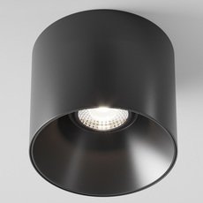 Точечный светильник с арматурой чёрного цвета Maytoni C064CL-01-15W4K-D-RD-B