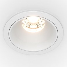 Точечный светильник с арматурой белого цвета Maytoni DL043-01-10W4K-D-RD-W