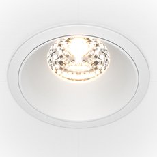 Точечный светильник с плафонами белого цвета Maytoni DL043-01-15W4K-D-RD-W