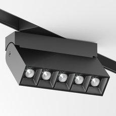 Шинная система с арматурой чёрного цвета, металлическими плафонами Maytoni TR077-2-10W4K-B