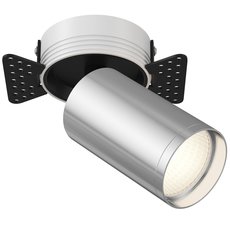 Точечный светильник с арматурой чёрного цвета, металлическими плафонами Maytoni C058CL-1BCH