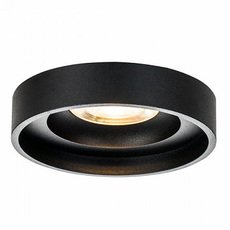 Точечный светильник с металлическими плафонами чёрного цвета Maytoni DL035-2-L6B